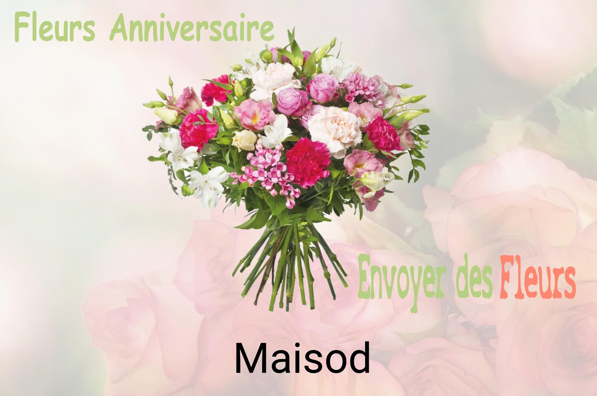 Bouquet de fleurs d’anniversaire livré à Maisod
