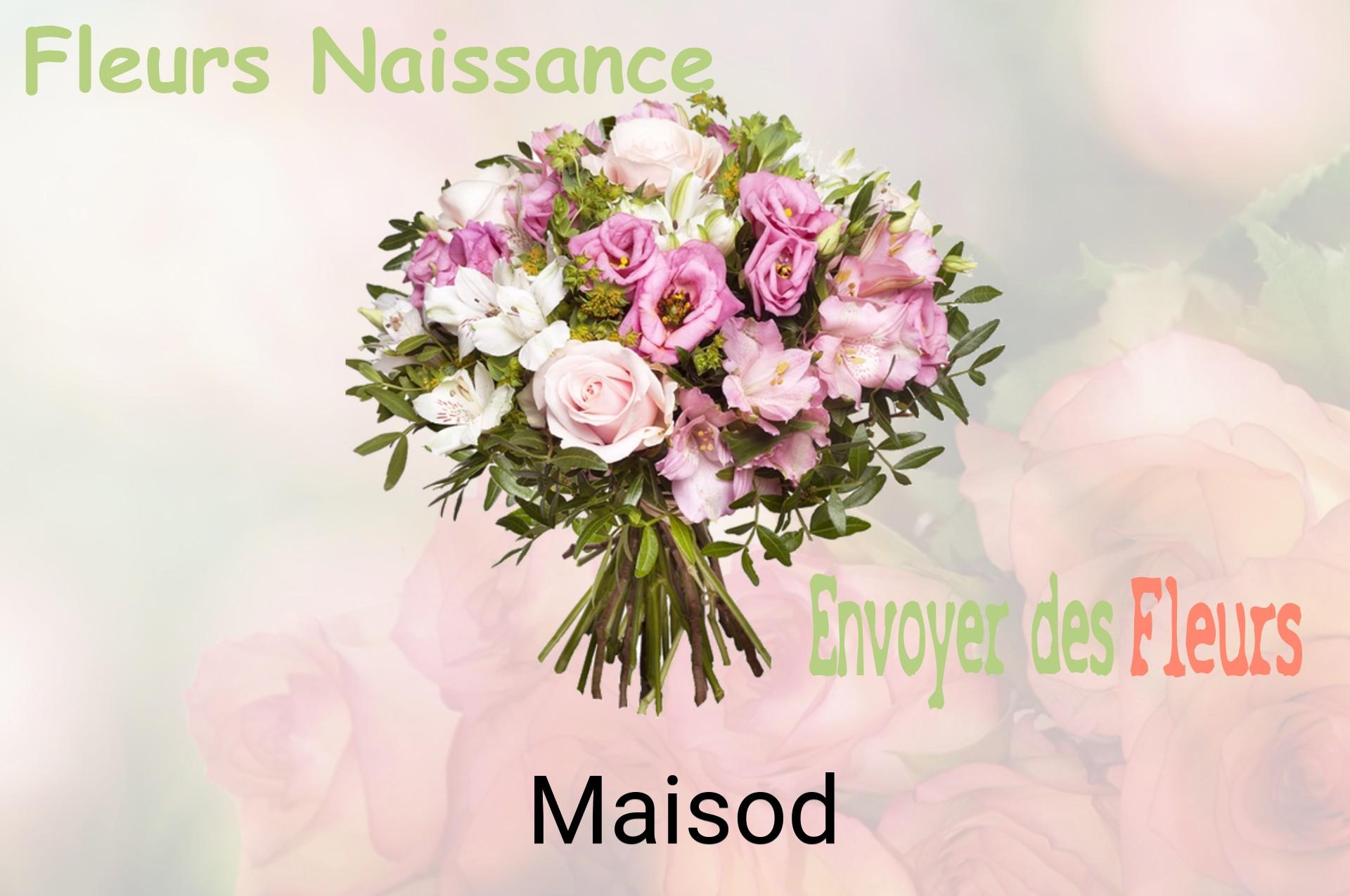 Bouquet de fleurs de naissance livré à Maisod